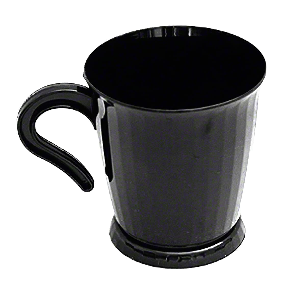 Cup Mug 8 FLOZ Plastic Black 10 Count/Pack 24 Packs/Case 240 Count/Case