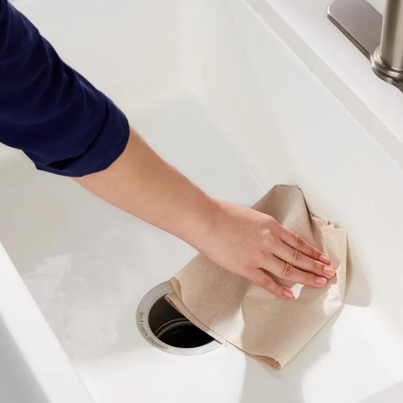 Pacific Blue Basic Roll Paper Towel 7.875IN X350FT 1PLY Kraft Standard Roll EPA Indicator 12 Rolls/Case