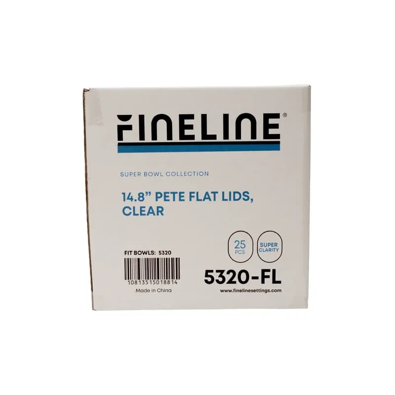 Lid PET Clear For 320 OZ Bowl 25/Case