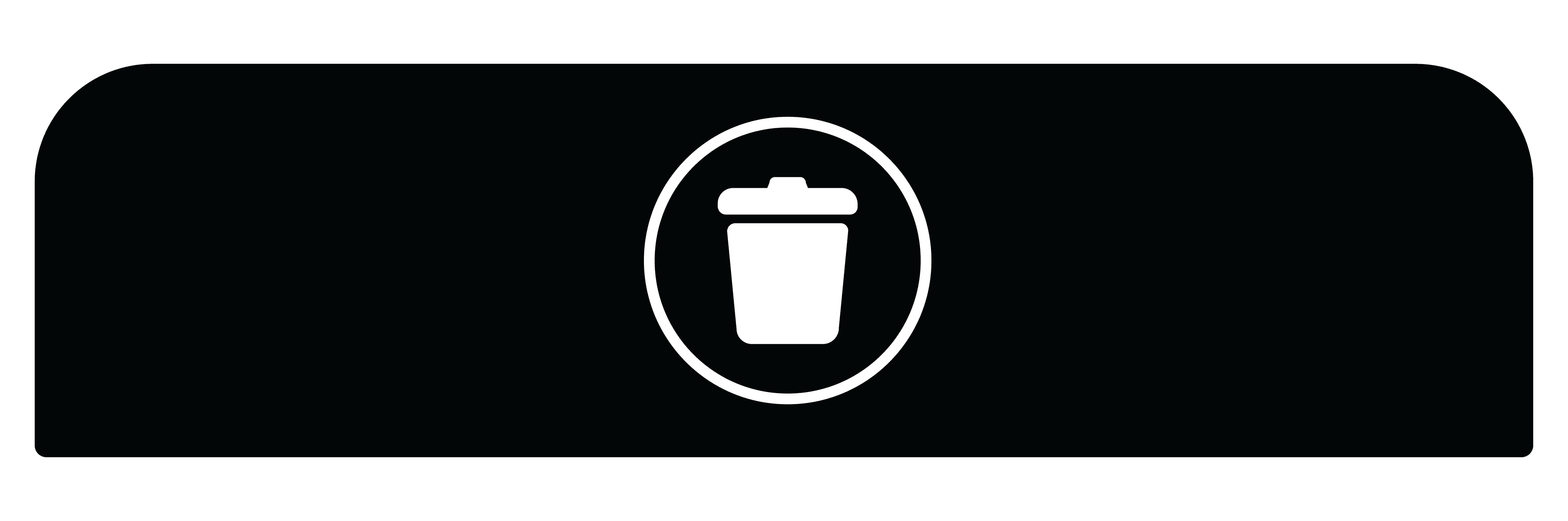 Configure™ Sign 23.64X1.78X8.49 IN 33 GAL Black Metal 1/Each