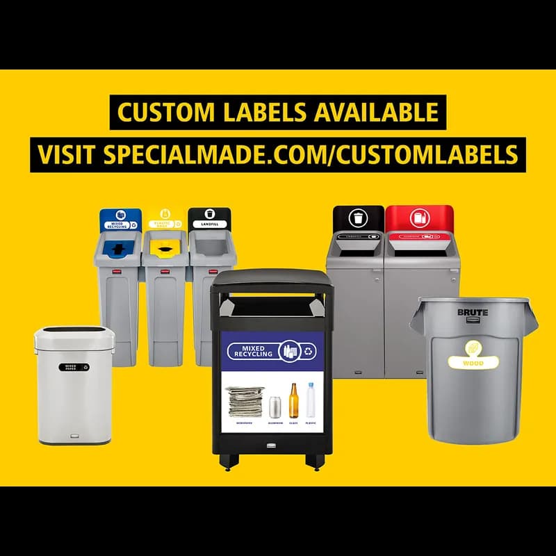 Configure™ Sign 23.64X1.78X8.49 IN 33 GAL Black Metal 1/Each