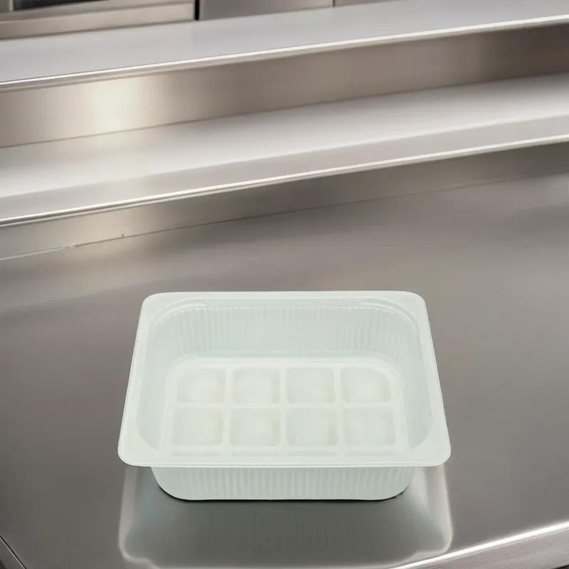 Take-Out Tray 12.5X10X3.25 IN White Ribbed 164/Case