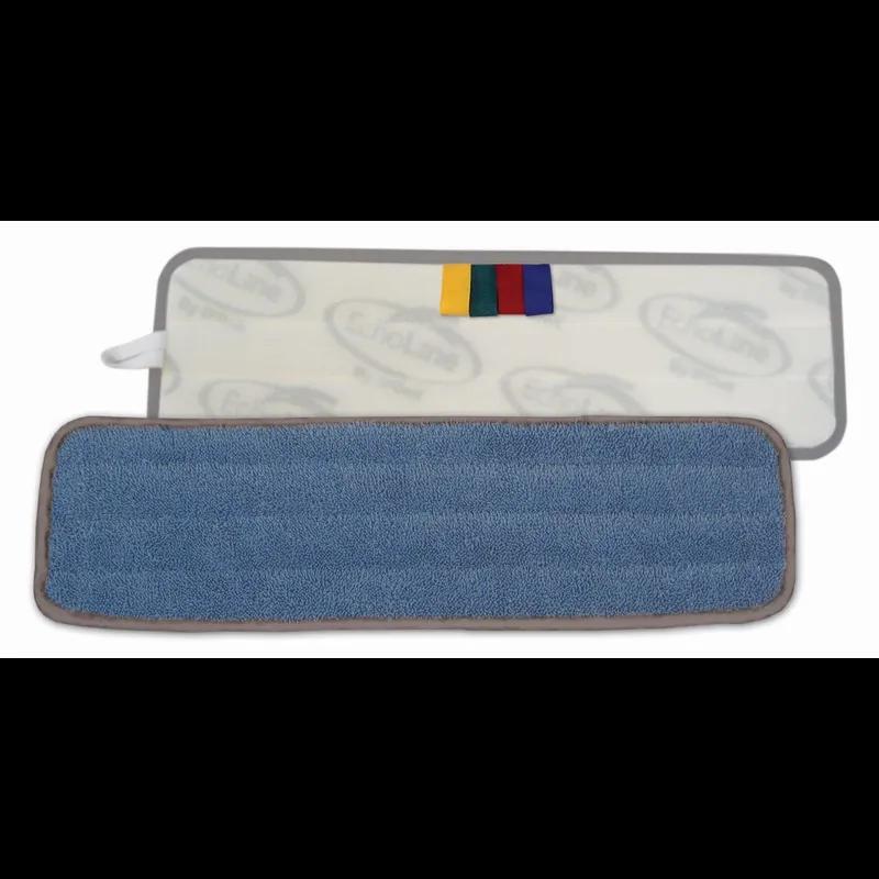 Wet Mop Pad 18X5 IN Blue Microfiber 1/Each