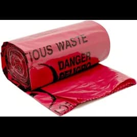 Liner 40X46 IN Red 1.25MIL Roll 15 Count/Roll 10 Rolls/Case 150 Count/Case