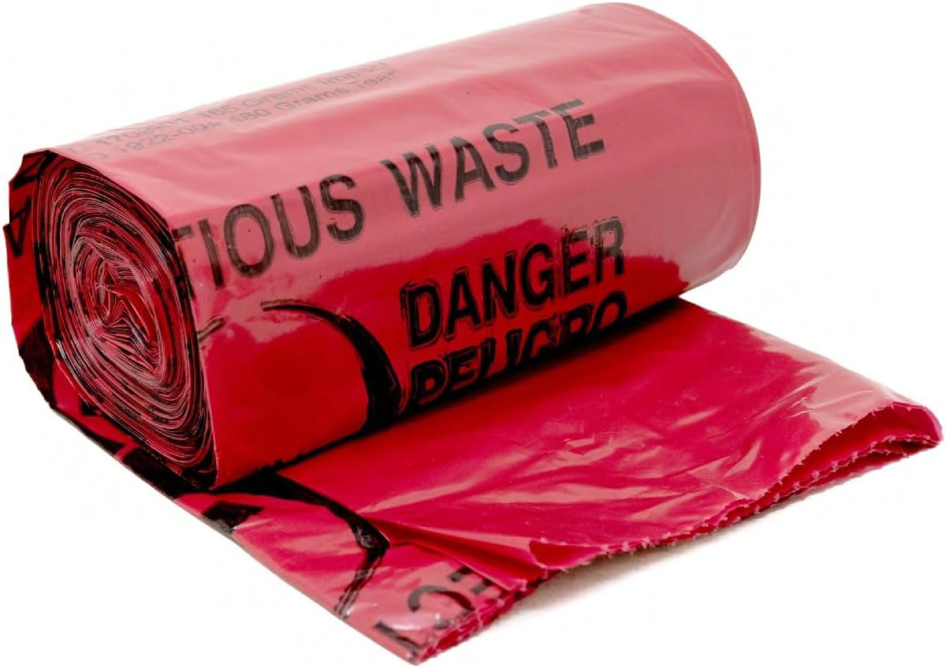 Liner 40X46 IN Red 1.25MIL Roll 15 Count/Roll 10 Rolls/Case 150 Count/Case