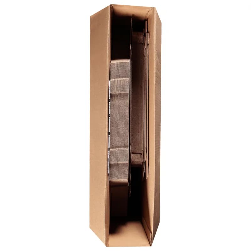 Take-Out Box Hinged With Flat Lid 17.1X17.1X3.25 IN Corrugated Paperboard Kraft Square With Window 35/Case