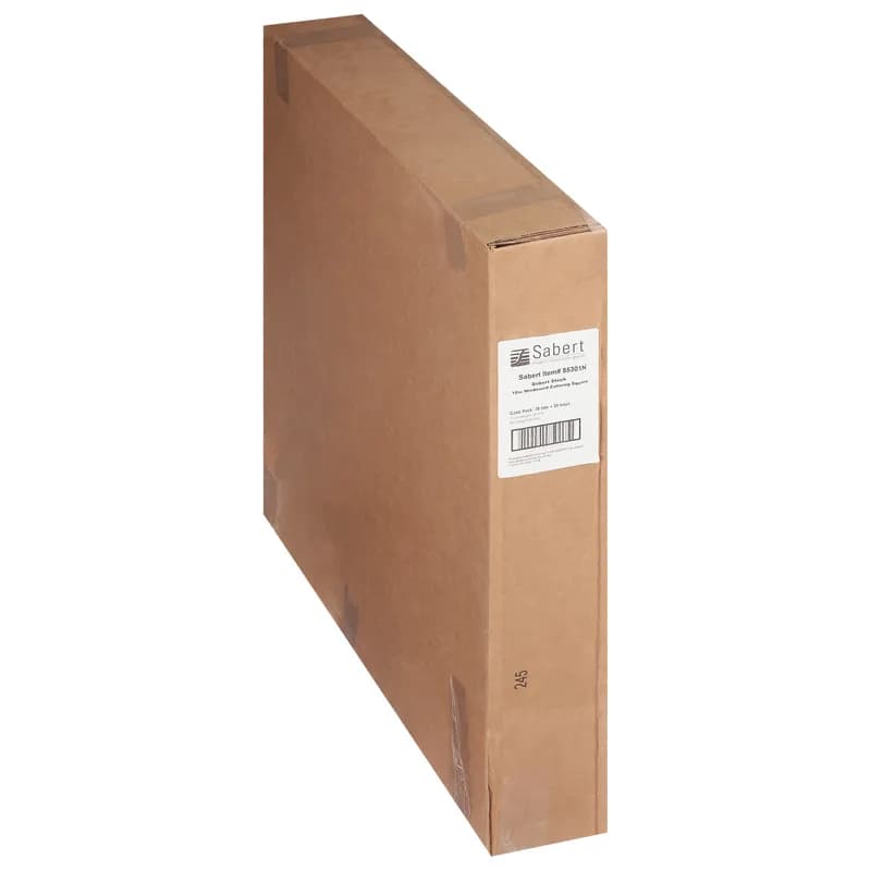 Take-Out Box Hinged With Flat Lid 17.1X17.1X3.25 IN Corrugated Paperboard Kraft Square With Window 35/Case