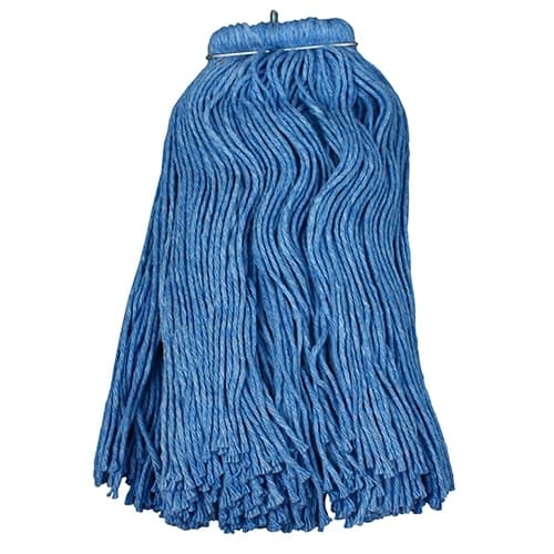 Impact® Mop Head 24 OZ Blue Cotton Polyester Blend Cut End Screw Type 1/Each