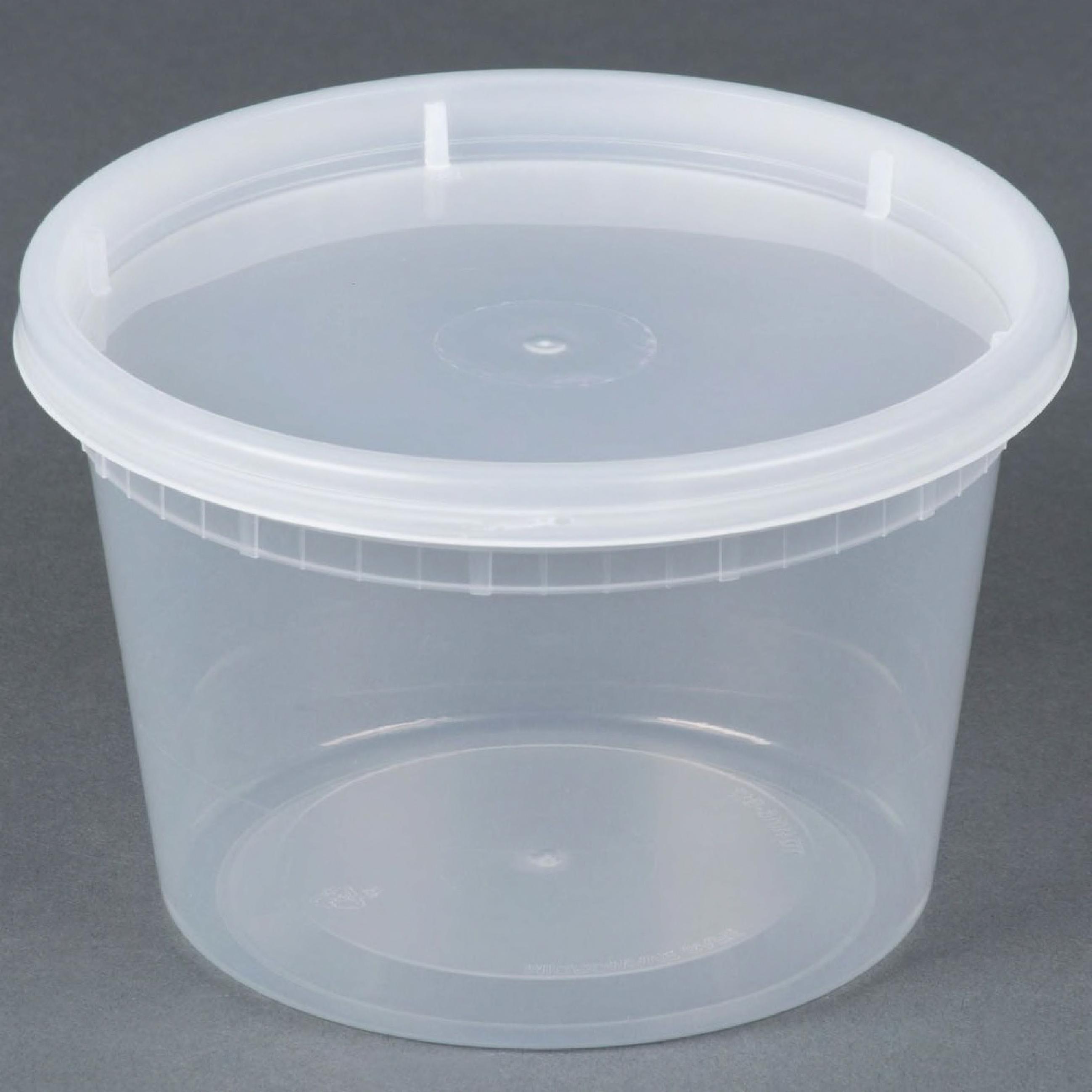 GEN Deli Container Base & Lid Combo 16 OZ Microwave Safe 240/Case