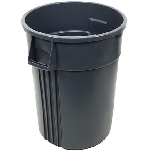 Impact® Gator® Plus Trash Can 44 GAL Gray Round 4 Count/Case