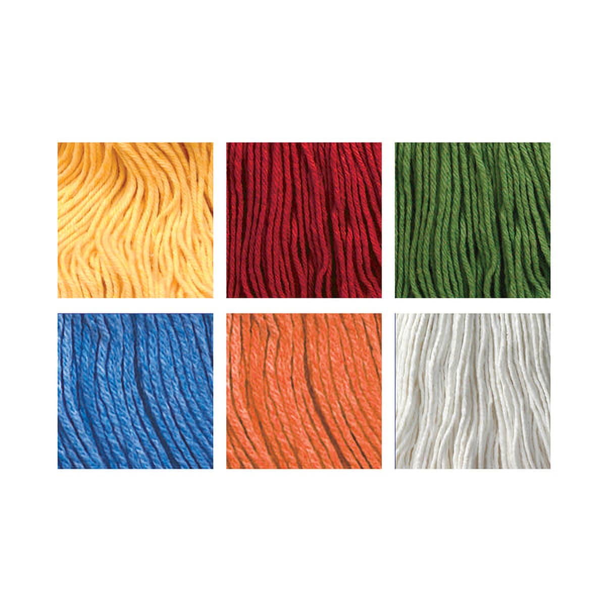 Mop Head Medium (MED) Green 4PLY All-Purpose Blend 1/Each