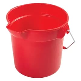 Brute® Mop Bucket 10 QT Heavy Duty HDPE Red Round 1/Each