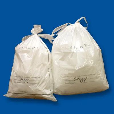 Laundry Bag 14X24 IN White LDPE 0.85GA 1000/Case