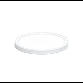Classic Line Lid Flat 4.61X0.34 IN LLDPE White Round For Container 1000/Case