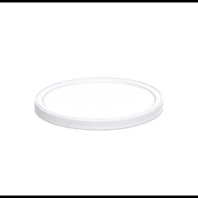 Classic Line Lid Flat 4.61X0.34 IN LLDPE White Round For Container 1000/Case