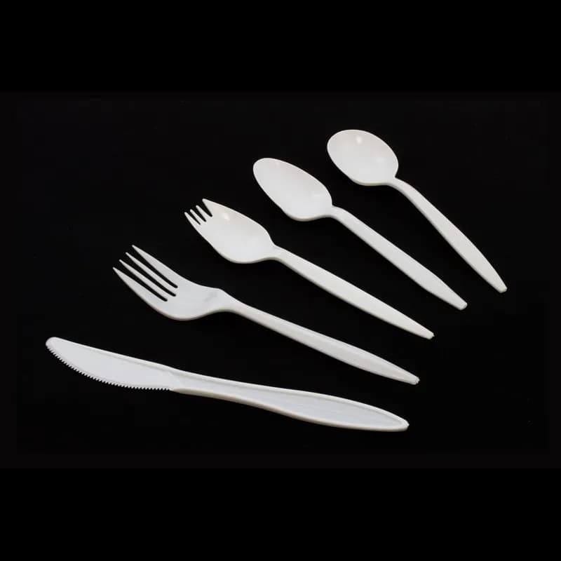 Teaspoon PP White Medium Weight Unwrapped 1000/Case