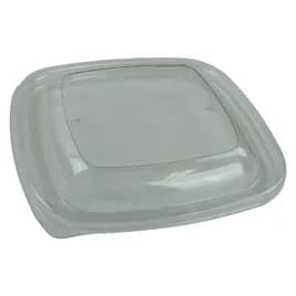 Lid Dome 5.63X5.63X0.63 IN 1 Compartment PET Clear Square For 12-16 OZ Bowl Unhinged 500/Case