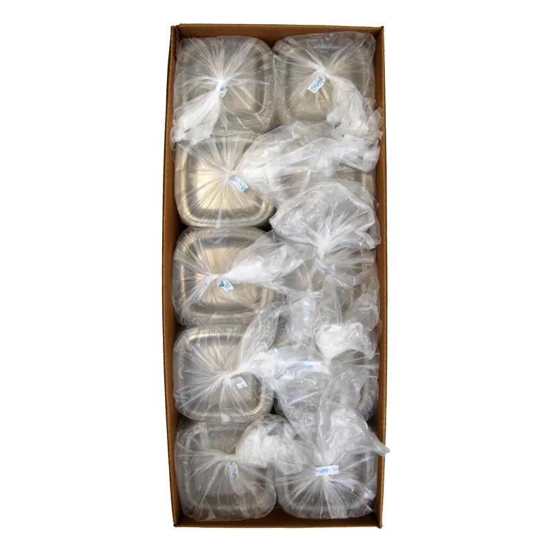 Lid Dome 5.63X5.63X0.63 IN 1 Compartment PET Clear Square For 12-16 OZ Bowl Unhinged 500/Case