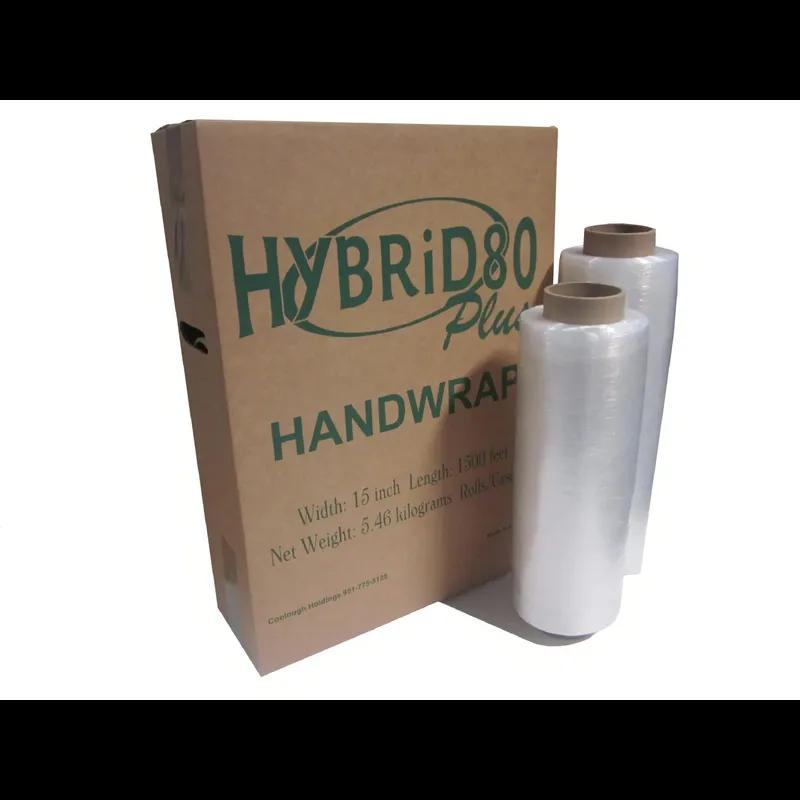 HYBRiD80 Stretch Film 17IN X1500FT Clear LDPE 30GA 4 Rolls/Case