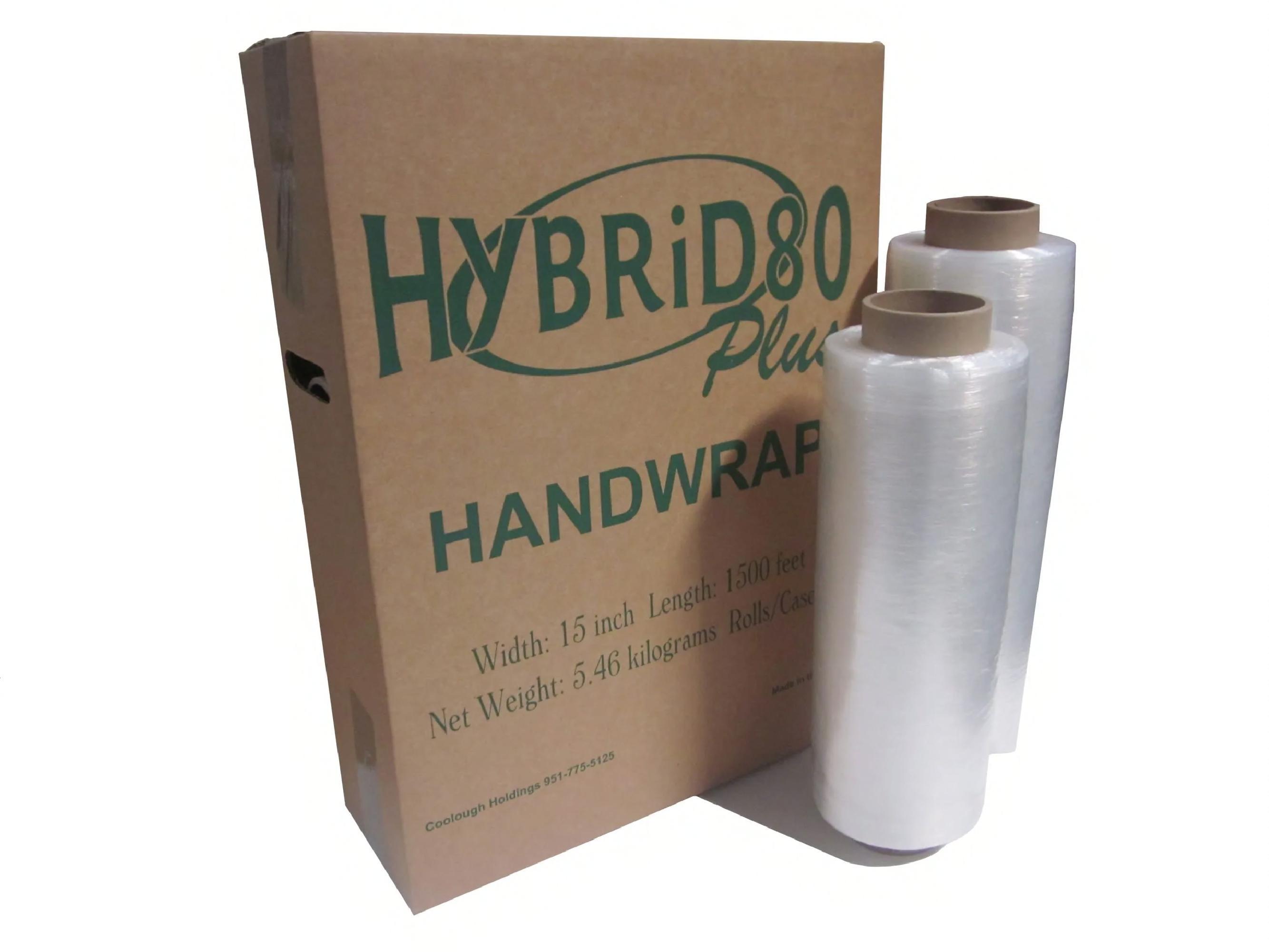 HYBRiD80 Stretch Film 17IN X1500FT Clear LDPE 30GA 4 Rolls/Case