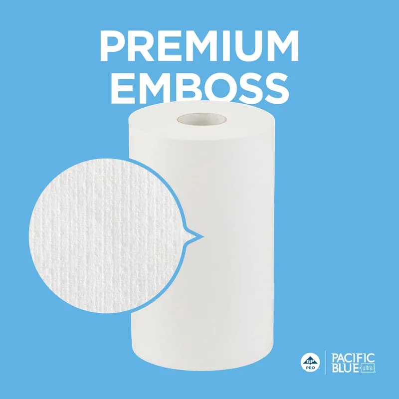 Pacific Blue Ultra™ Roll Paper Towel Pacific Blue Ultra SofPull® 9IN X400FT 1PLY White Standard Roll 6 Rolls/Case