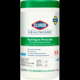 Clorox Healthcare® Hydrogen Peroxide Unscented One-Step Disinfectant Multi Surface Wipe 155 Count/Pack 6 Packs/Case