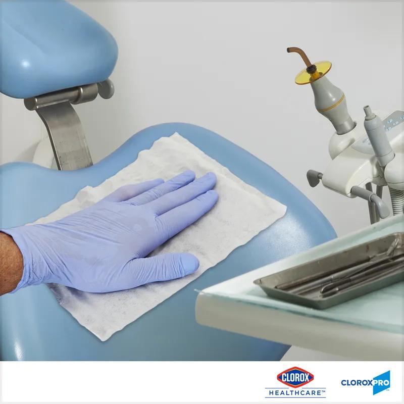 Clorox Healthcare® Hydrogen Peroxide Unscented One-Step Disinfectant Multi Surface Wipe 185 Count/Pack 2 Packs/Case