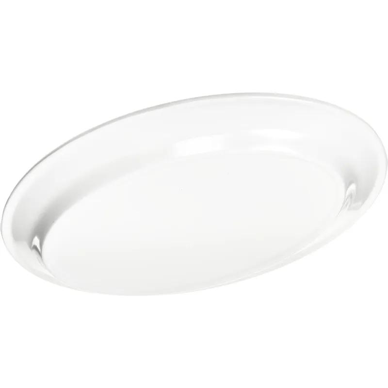 Platter 12X8.50X1.07 IN Melamine White Oval 12/Case