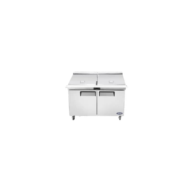 Sandwich & Salad Prep Table 34X60.2X46.63 IN Stainless Steel 2 Sections 1/Each