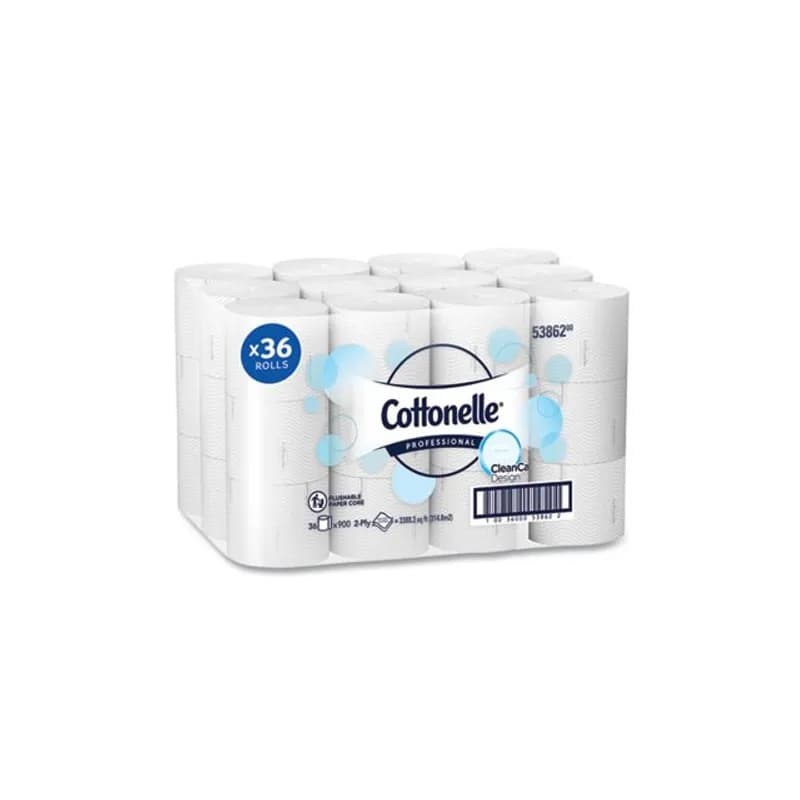 Cottonelle® Toilet Paper & Tissue Roll 3.7X4 IN 2PLY White High Capacity 900 Sheets/Roll 36 Rolls/Case 32400 Sheets/Case