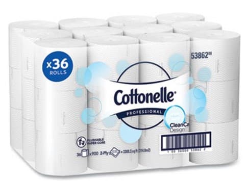 Cottonelle® Toilet Paper & Tissue Roll 3.7X4 IN 2PLY White High Capacity 900 Sheets/Roll 36 Rolls/Case 32400 Sheets/Case