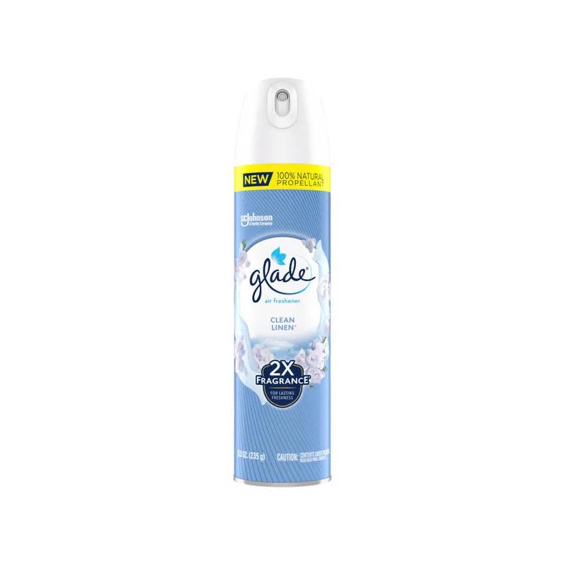 Glade® Air Freshener Clean Linen Aerosol 8 OZ 6/Case