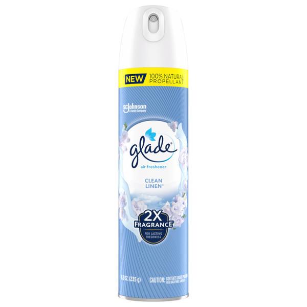 Glade® Air Freshener Clean Linen Aerosol 8 OZ 6/Case