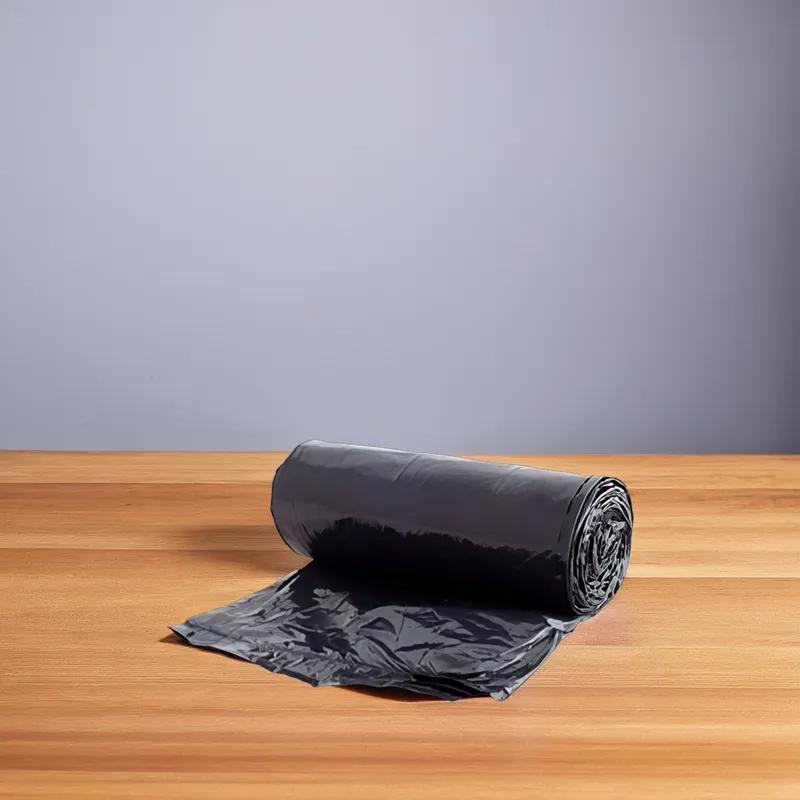 Victoria Bay Can Liner 50X53 IN 60 GAL Black LLDPE 2.75MIL Roll 10 Count/Roll 5 Rolls/Case