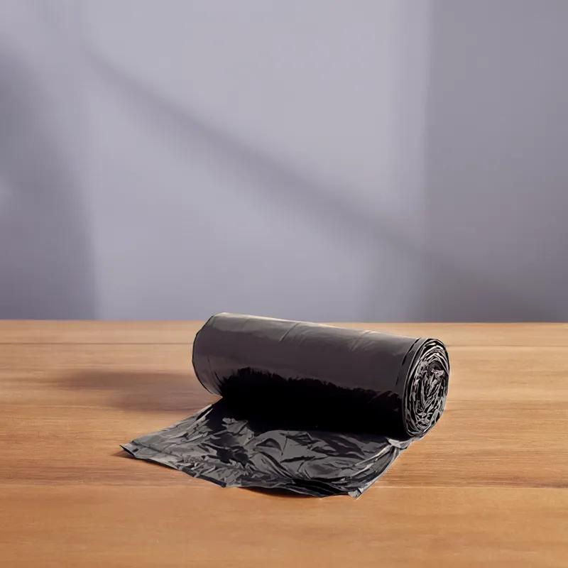 Victoria Bay Can Liner 50X53 IN 60 GAL Black LLDPE 2.75MIL Roll 10 Count/Roll 5 Rolls/Case