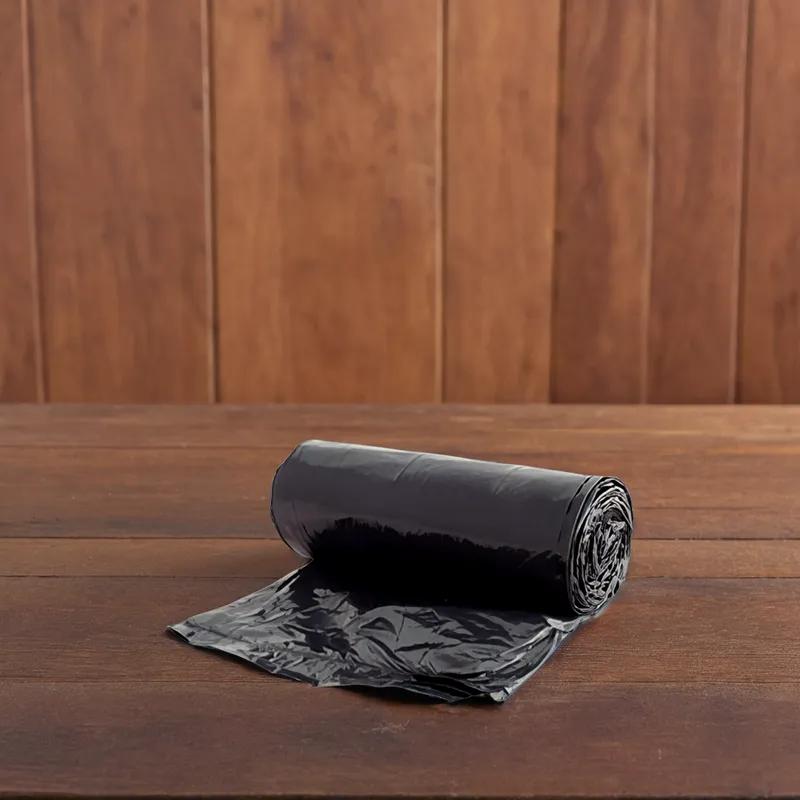 Victoria Bay Can Liner 50X53 IN 60 GAL Black LLDPE 2.75MIL Roll 10 Count/Roll 5 Rolls/Case