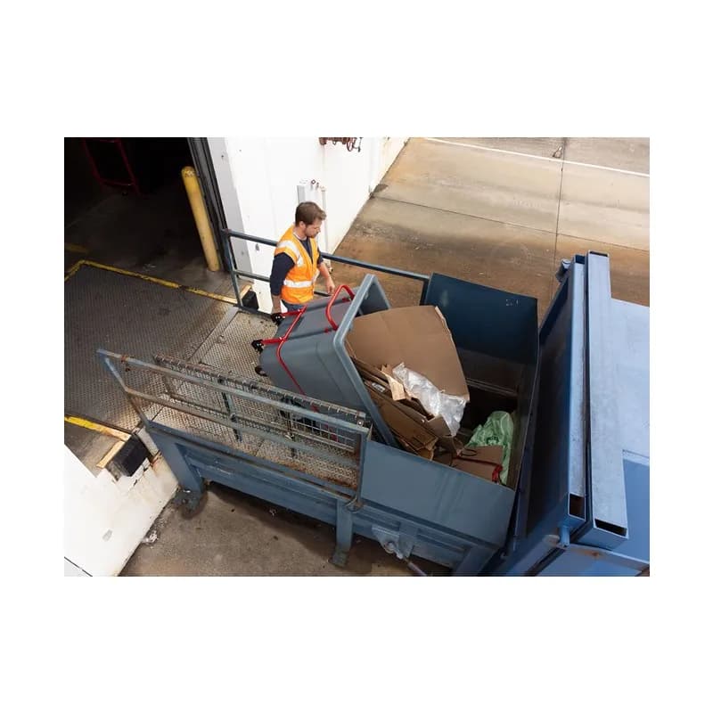 Brute® Utility Tilt Truck 72.50X34.00X44.63 IN 1 Cubic Yard Gray Standard Duty Rotomolded 1/Each