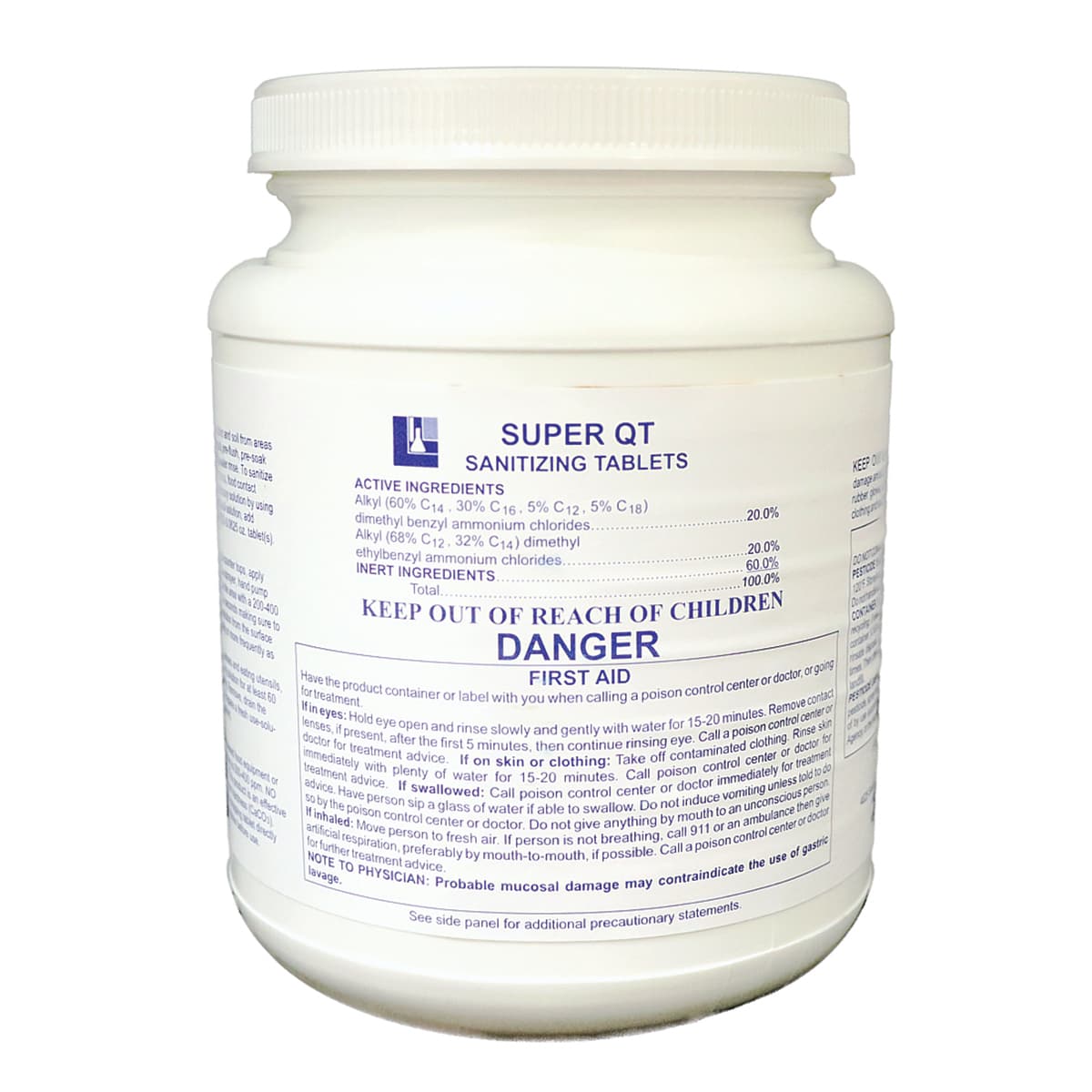 Super Quat Disinfectant Tablet 500 Count/Pack 2 Packs/Case 1000 Count/Case