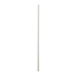 Jumbo Straw 7.75 IN Paper White Unwrapped 500 Count/Pack 8 Packs/Case 4000 Count/Case