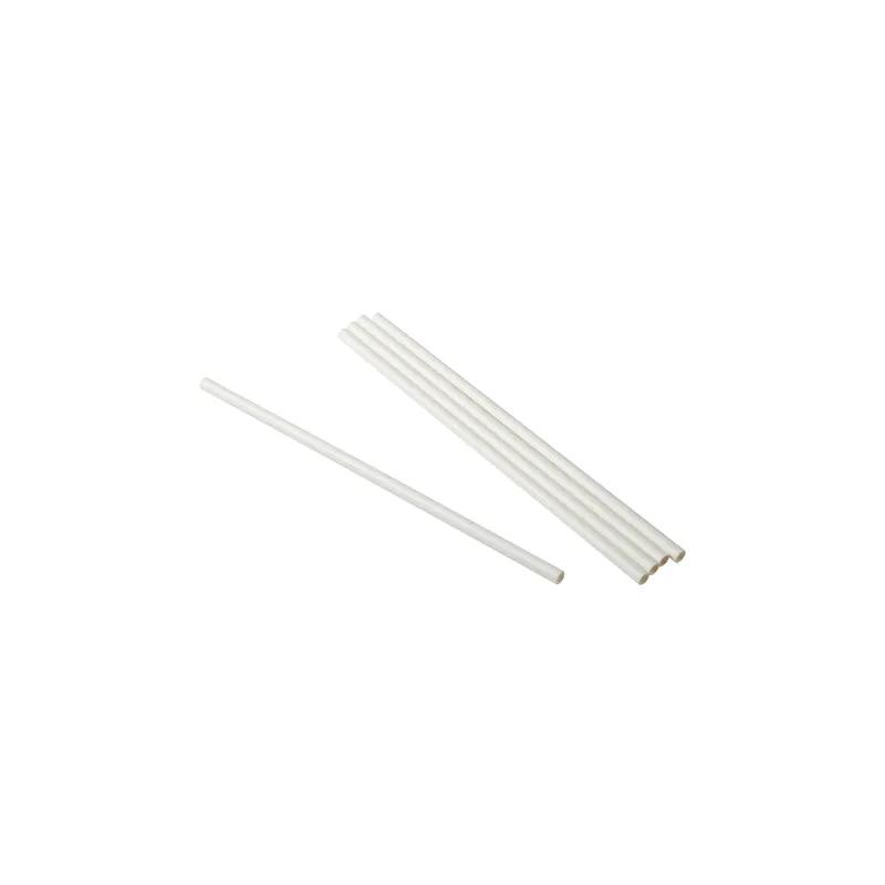 Jumbo Straw 7.75 IN Paper White Unwrapped 500 Count/Pack 8 Packs/Case 4000 Count/Case