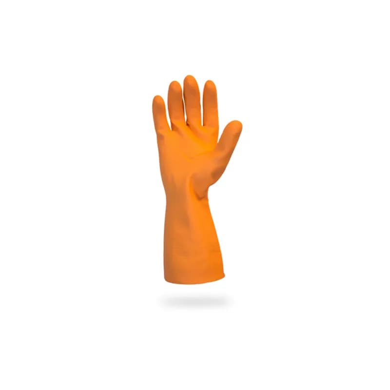 ProWorks® Gloves Medium (MED) 12 IN Orange 28MIL Neoprene Latex Blend Reusable Flock Lined 12/Dozen