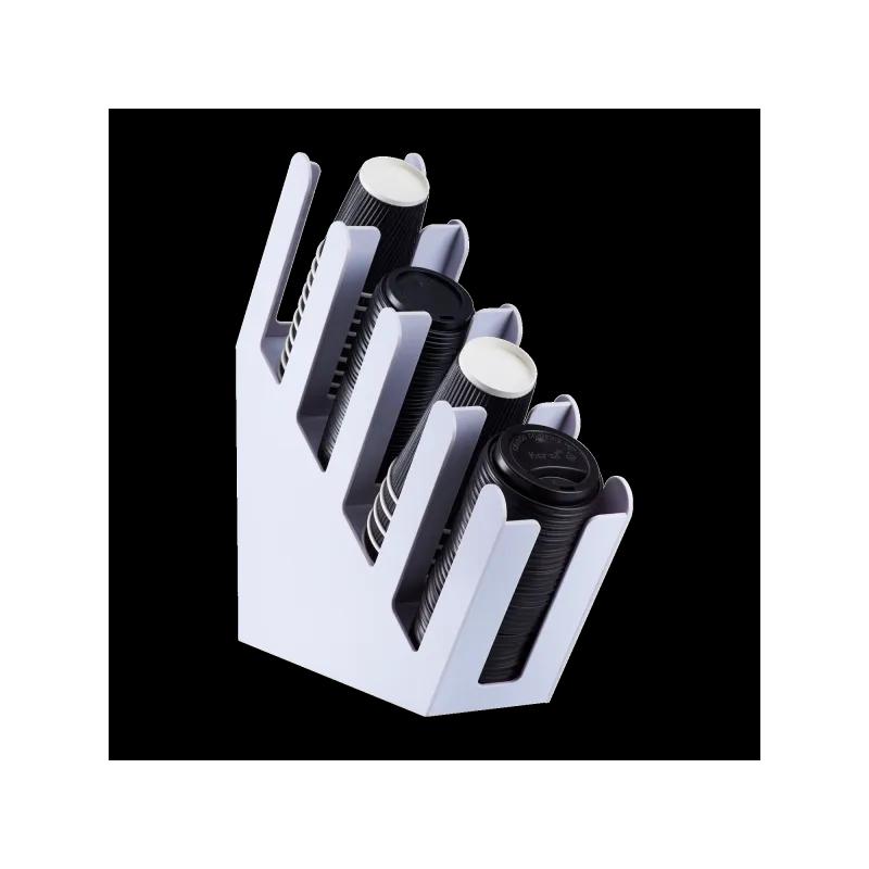 Karat® Lid PP Black For 10-20 FLOZ Cup Sip Through 100 Count/Pack 10 Packs/Case 1000 Count/Case