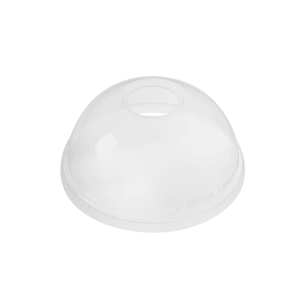 Karat Earth Lid Dome White For 12-24 FLOZ Cold PLA Cold Cup 1000/Case