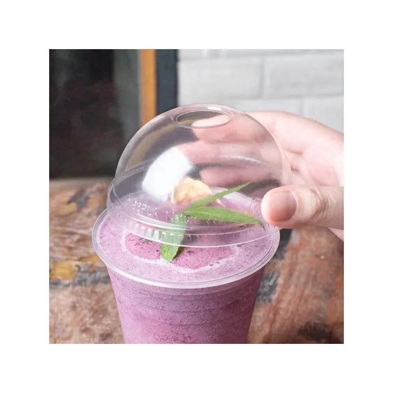 Karat Earth Lid Dome White For 12-24 FLOZ Cold PLA Cold Cup 1000/Case