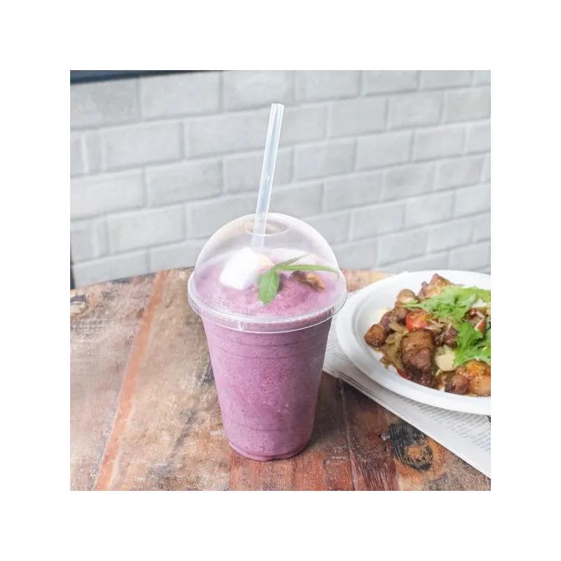 Karat Earth Lid Dome White For 12-24 FLOZ Cold PLA Cold Cup 1000/Case