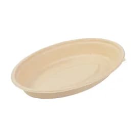 PrimeWare® Burrito Bowl 24 OZ Molded Fiber Natural Oval 125 Count/Pack 2 Packs/Case 250 Count/Case