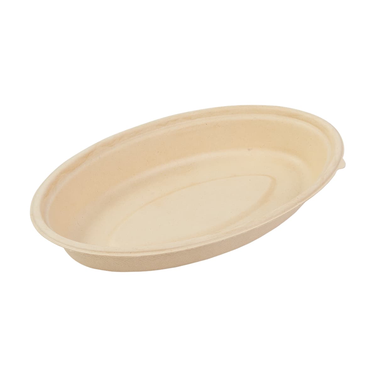 PrimeWare® Burrito Bowl 24 OZ Molded Fiber Natural Oval 125 Count/Pack 2 Packs/Case 250 Count/Case