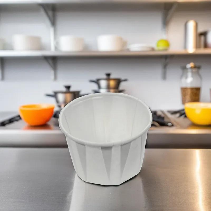 Souffle & Portion Cup 1.25 OZ Paper White 5000/Case