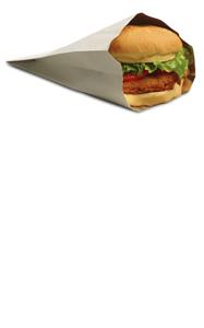Bagcraft® Sandwich Bag 5.25X2X7 IN Foil-Lined Paper White Insulated 1000/Case