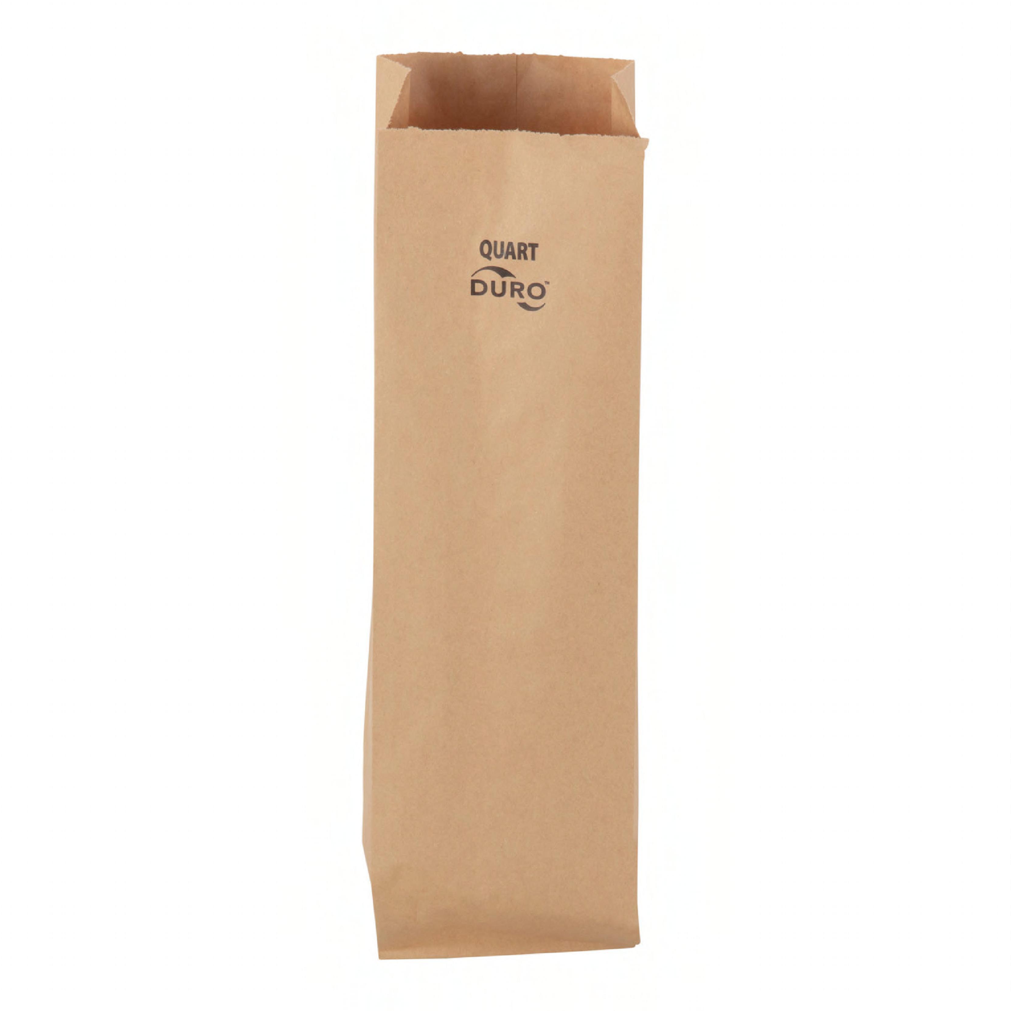 Duro® Liquor Bag 4.25X2.50X16 IN 1 QT Paper 35# Kraft 500/Bundle